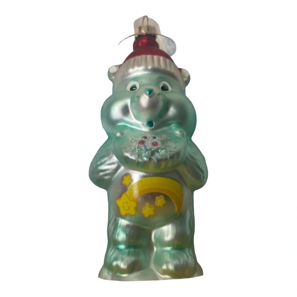 2005 American Greetings Care Bears Wish Bear Glass Ornament